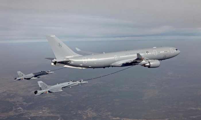 Les forces aériennes australiennes opèrent déjà cinq ravitailleurs A330 MRTT