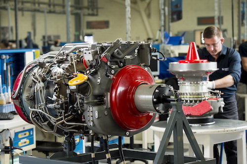 Turbomeca réalise ces essais sur un moteur de la classe des 2.500 ch, ce qui correspond au RTM322 dans sa gamme