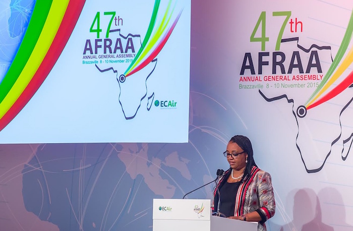 Fatima Beyina-Moussa, directrice générale d’ECAir, a présidé la 47ème assemblée générale de l'AFRAA