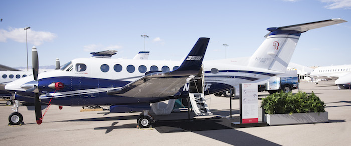 Les King Air 350i et 250 ont fait leurs débuts commerciaux à la convention annuelle 2015 de la NBAA
