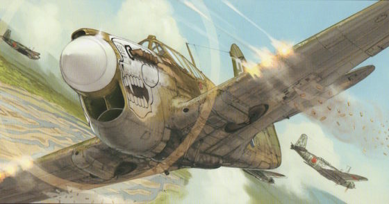 Les P-40 des Burma Banshees dans le feu de l'action
