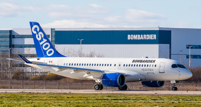 Lancé (précisément à Farnborough) en juillet 2008, le CSeries aurait dû entrer en service en 2013.