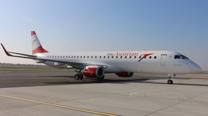 Synergie de groupe, Austrian Airlines récupère les 17 E195 de Lufthansa CityLine