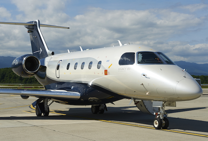 Le biréacteur d'affaires Legacy 450 d'Embraer a fait ses débuts opérationnels en 2015