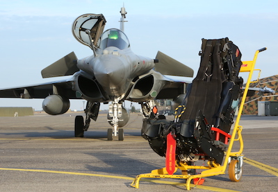 Depuis l'entrée en service du Rafale, à trois reprises des pilotes de l'Armée de l'air française ont fait fonctionner leur siège éjectable MKF-16F