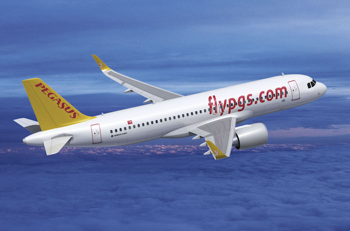 Pegasus a en commande auprès d'Airbus 57 A320neo et 18 A321neo