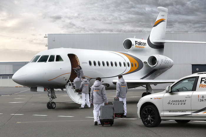 En 2015, Dassault a lancé son nouveau dispositif Falcon Response, offrant un service après-vente unique à ses clients.