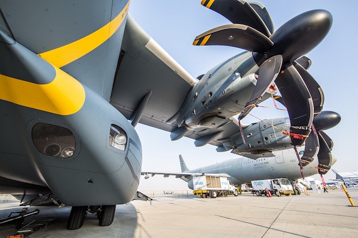 Snecma (Safran) fournit les moteurs TP400-D6 de l'A400M.