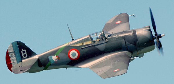 Le Curtiss H 75 sera présent en vol au Carrefour de l'Air 2016.