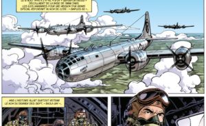 Outre la composition de la couverture, la première planche rappelle les premiers albums de la série Buck Danny