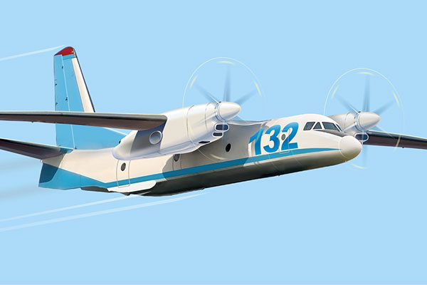 L'An-132 d'Antonov est une évolution de l'An-32