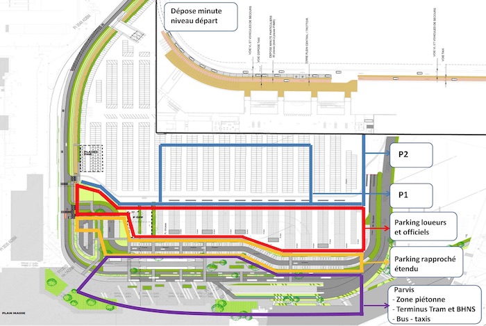 Nouveaux parkings voitures, nouveaux accès, nouvelle signalétique… l'aéroport de Bordeaux soigne aussi son côté ville.