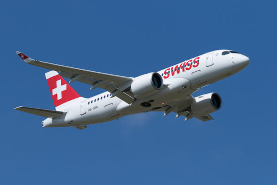 Le CS100 de SWISS peut accueillir 125 passagers