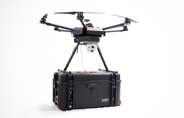 Le drons filaire d'Elistair et la station SAFE-T