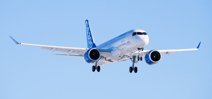 Livraison d’un premier avion CS300 à airBaltic prévue pour le quatrième trimestre de 2016. © Bombardier