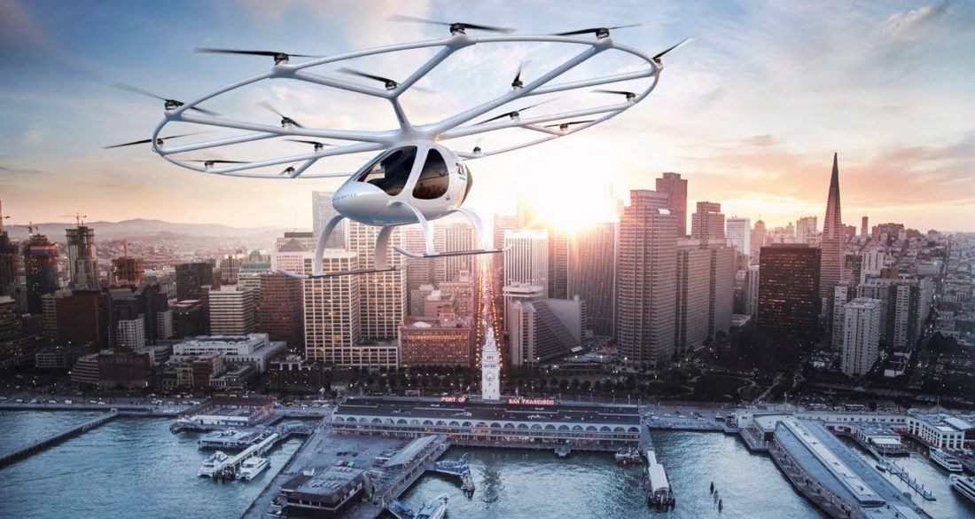 eVTOL, le taxi volant autonome Volocopter-1100x585